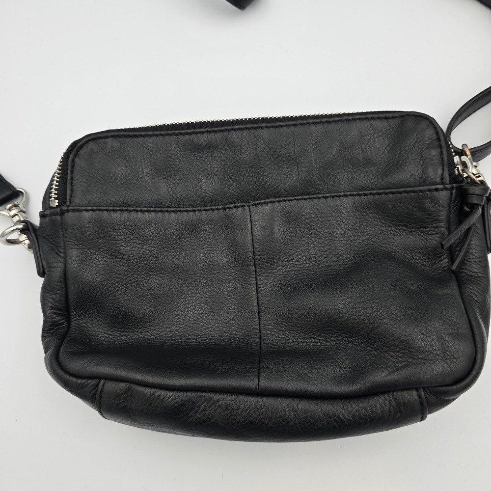 margot Black Leather Crossbody Bag - Picture 2 of 13
